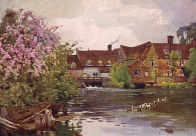 Flatford Mill, East Bergholt, Suffolk af Alfred Heaton Cooper