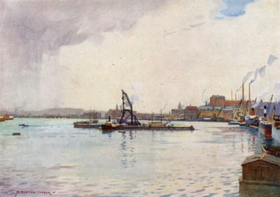 Gøteborg, havnen af Alfred Heaton Cooper