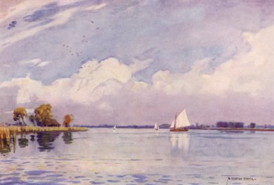 Hickling Broad, Norfolk af Alfred Heaton Cooper