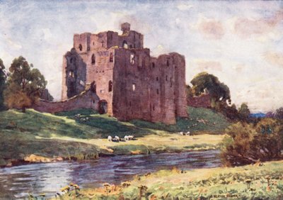 Lake District: Brougham Castle, Penrith (farvelitografi) af Alfred Heaton Cooper