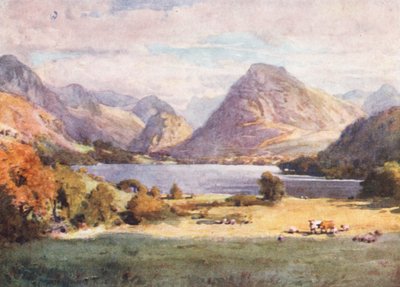 Lake District: Loweswater (farvelitografi) af Alfred Heaton Cooper