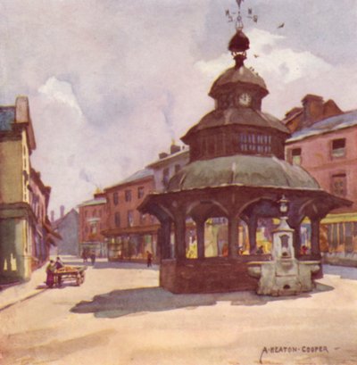 Market Cross, North Walsham, Norfolk af Alfred Heaton Cooper