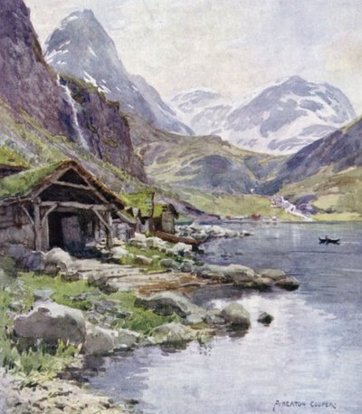 Meraak, Geiranger Fjord af Alfred Heaton Cooper