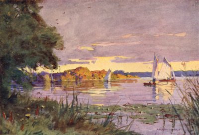 Oulton Broad, Suffolk af Alfred Heaton Cooper