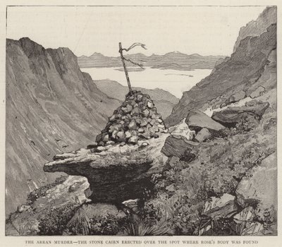 Arran-mordet, stenvarden rejst over det sted, hvor Roses lig blev fundet af Alfred Heaton Cooper