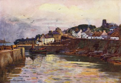 Havnen, Roundstone, Galway amt af Alfred Heaton Cooper
