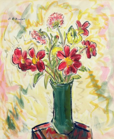 Blomster i en grøn vase af Alfred Henry Maurer
