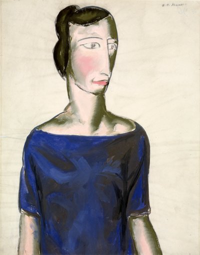 Portræt af en pige, 1923. af Alfred Henry Maurer