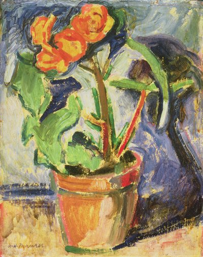 Potte med blomster af Alfred Henry Maurer