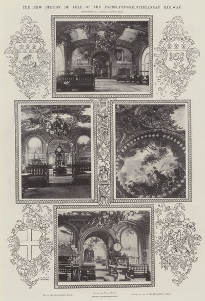 Den nye Station De Luxe af Paris-Lyons-Middelhavsbanen af Alfred Hugh Fisher