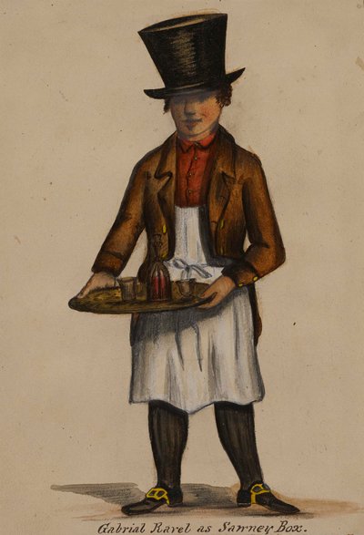 Gabriel Ravel som Sawney Box af Alfred Jacob Miller
