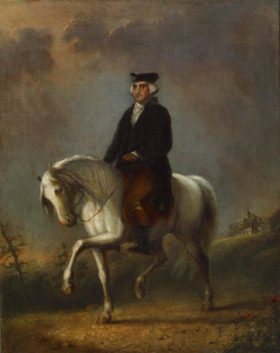 George Washington på Mount Vernon af Alfred Jacob Miller