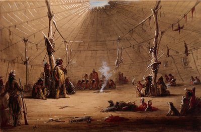 Indian Lodge af Alfred Jacob Miller