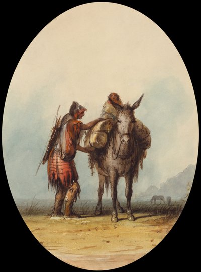 Root Diggers, ca. 1837 (akvarel og gouache på papir) af Alfred Jacob Miller