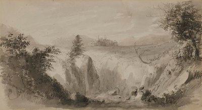 Scene i Perthshire, Skotland af Alfred Jacob Miller