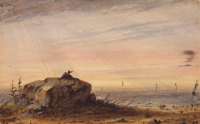 Sea Coast, ca. 1837 (akvarel på papir) af Alfred Jacob Miller