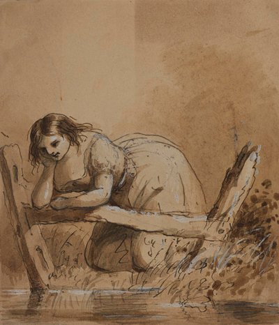 Drømmeren. At bygge luftkasteller. af Alfred Jacob Miller