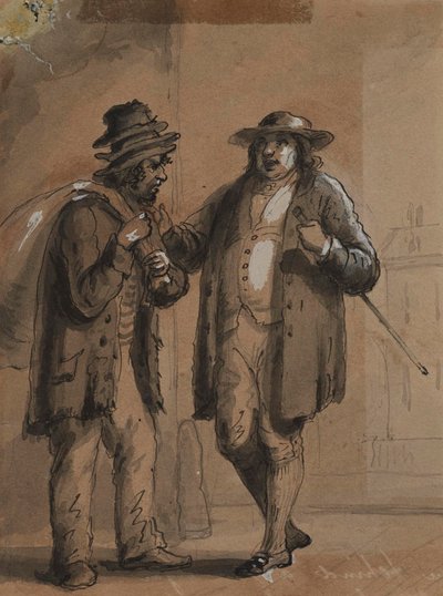 Den gamle tøjhandler af Alfred Jacob Miller