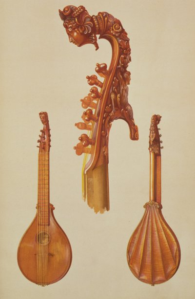 Cittern lavet af Antonio Stradivarius (ca. 1644-1737) 1700, fra 