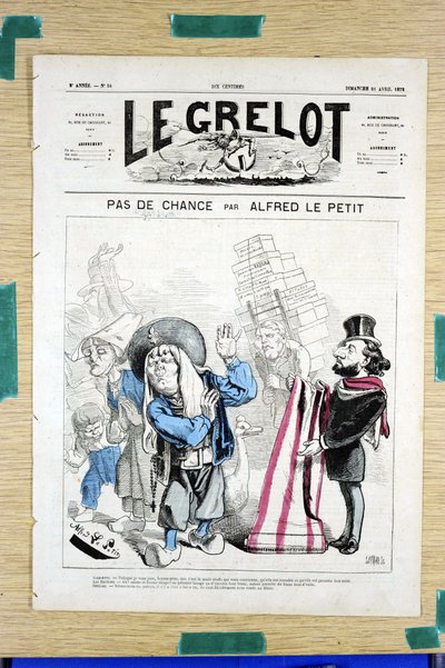 Cover af "" Le Grelot "", nummer 54, Satirique en Couleurs af Alfred Le Petit