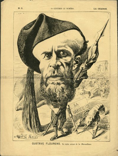 Illustration af Alfred Le Pete (1841-1909) i La Charge (1870), nr. 2 - Flourens Emile af Alfred Le Petit