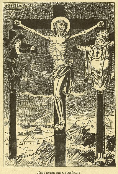 Illustration af Alfred Le Pete (1841-1909) i Gros-Jean og hans kur af Alfred Le Petit