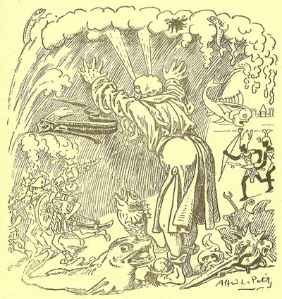 Illustration af Alfred Le Pete (1841-1909) i Gros-Jean et son-kur af Alfred Le Petit