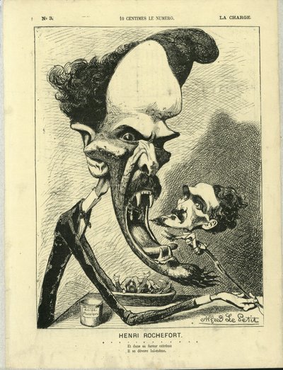 Illustration af Alfred Le Pete (1841-1909) i La Charge (1870), nr. 3 af Alfred Le Petit