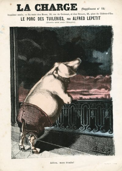 The Charge (1870), nummer 15, satirisk i farver af Alfred Le Petit