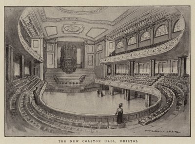 The New Colston Hall, Bristol af Alfred Leete