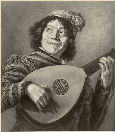 Narren, efter Frans Hals af Alfred Louis Bahuet