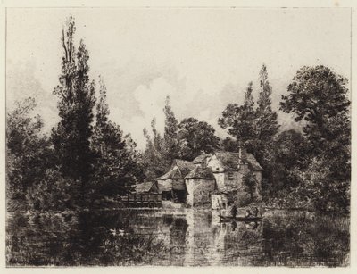 Iffley Mill af Alfred Louis Brunet Debaines