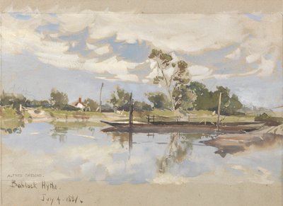 Bablock Hythe, nær Oxford af Alfred Parsons