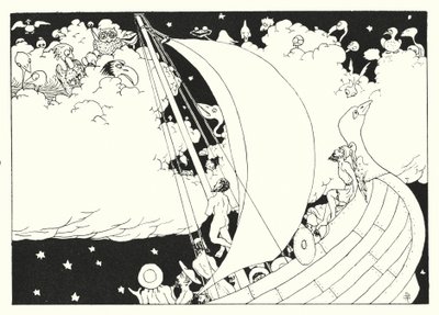 Lucians sande historie: Cloud-Cuckoo-Land (kobberstik) af Alfred Payne Garnett