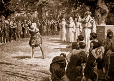 Druiderne udøver retfærdighed, illustration fra "Hutchinson
