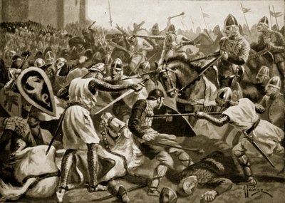 Robert taget til fange i Tinchebral, 1106, illustration fra 