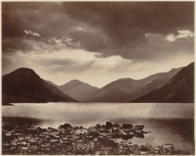 Udsigt over Derwentwater nær Keswick, Cumbria Pettitt Series Keswick (serietitel på objekt) af Alfred Pettitt