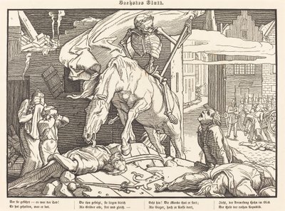 Også en dødedans VI af Alfred Rethel