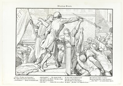 Også en dødedans, tavle IV af Alfred Rethel