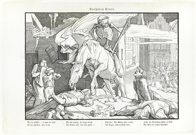 Også en dødedans, plade VII af Alfred Rethel