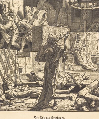 Døden som Erwürger (død som Strangler) af Alfred Rethel