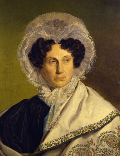 Portræt af kunstnerens mor, c.1833 af Alfred Rethel