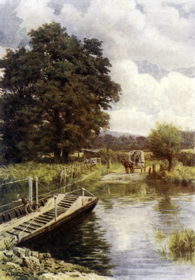 Bablock Hythe Færge af Alfred Robert Quinton