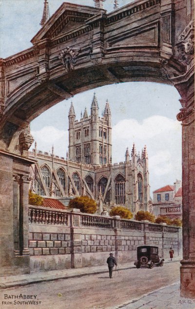 Bath Abbey, fra sydvest af Alfred Robert Quinton