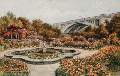Bridge and Lily Pond, Peasholm, Scarborough af Alfred Robert Quinton