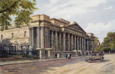 Cambridge: Fitzwilliam Museum (farve litho) af Alfred Robert Quinton