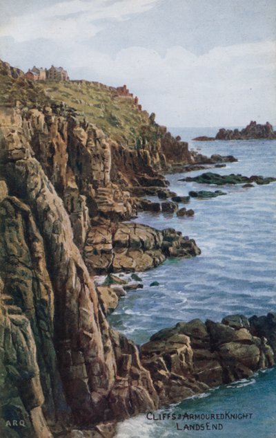 Cliffs and Armored Knight, Lands End af Alfred Robert Quinton