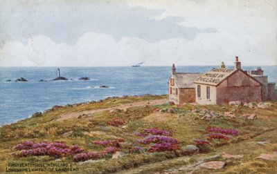Første og sidste hus i England og Longships Lighthouse, Lands End af Alfred Robert Quinton