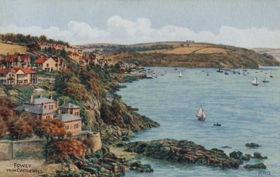 Fowey, fra Castle Hill af Alfred Robert Quinton