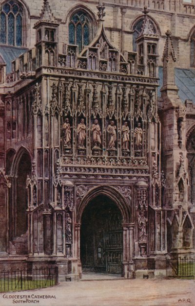 Gloucester Cathedral, South Porch af Alfred Robert Quinton